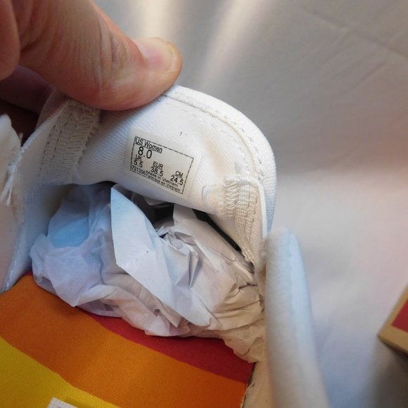 VANS Asher Pride Glitter Sneakers Size 8 New - Picture 5 of 6